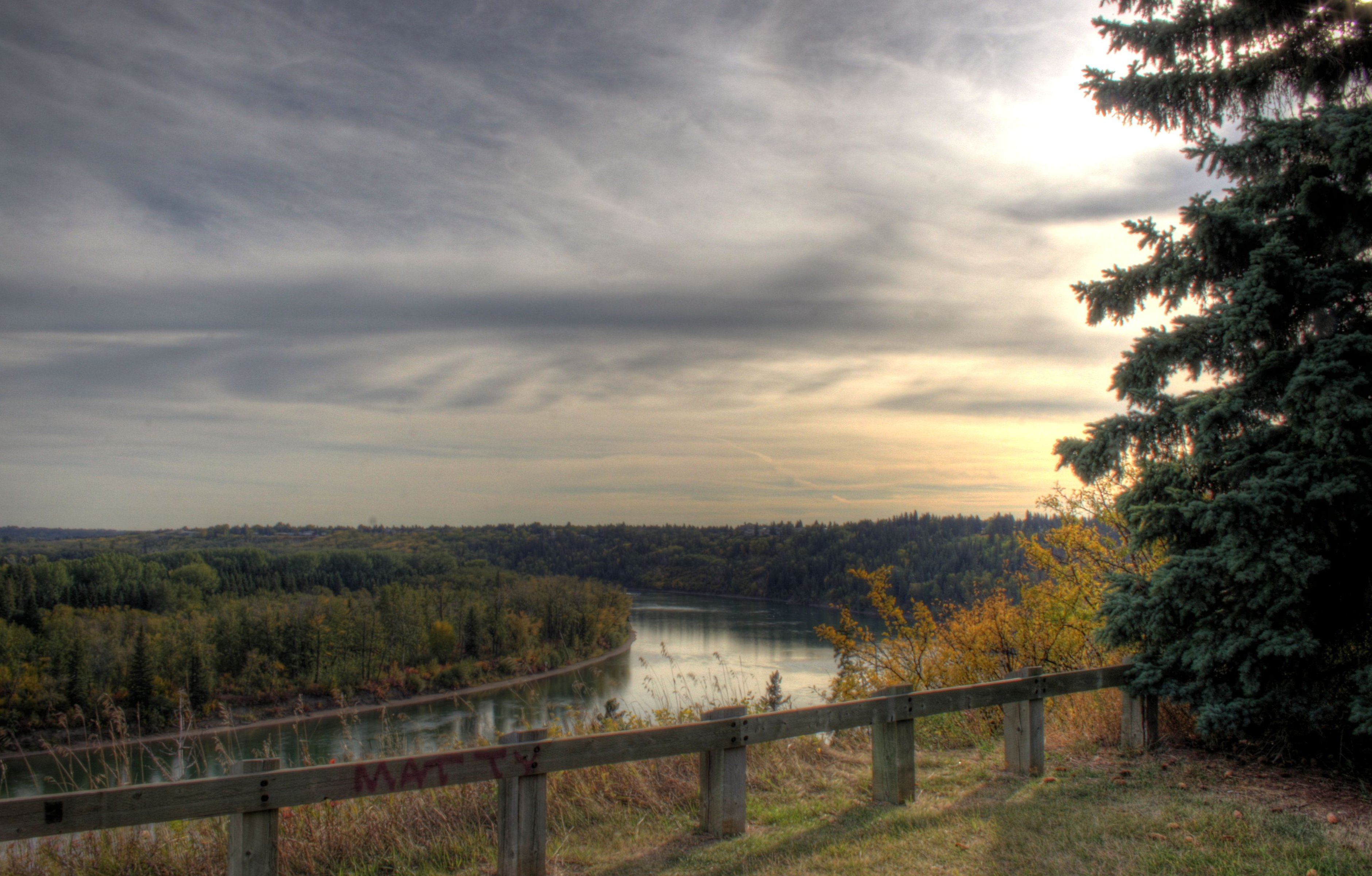 River valley views near the historic Glenora neighbourhood in Edmonton