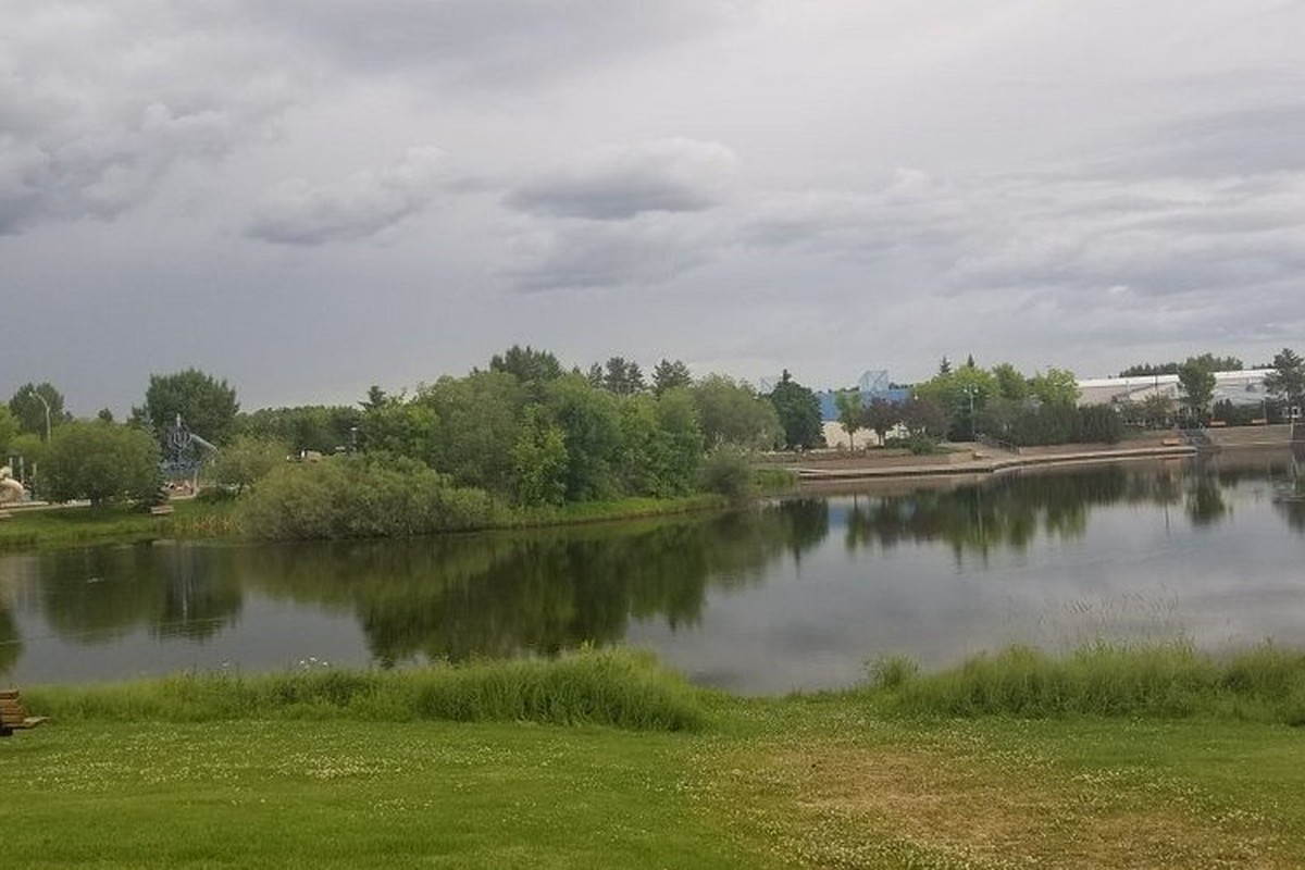 Broadmoor Lake Park in Sherwood Park, Alberta
