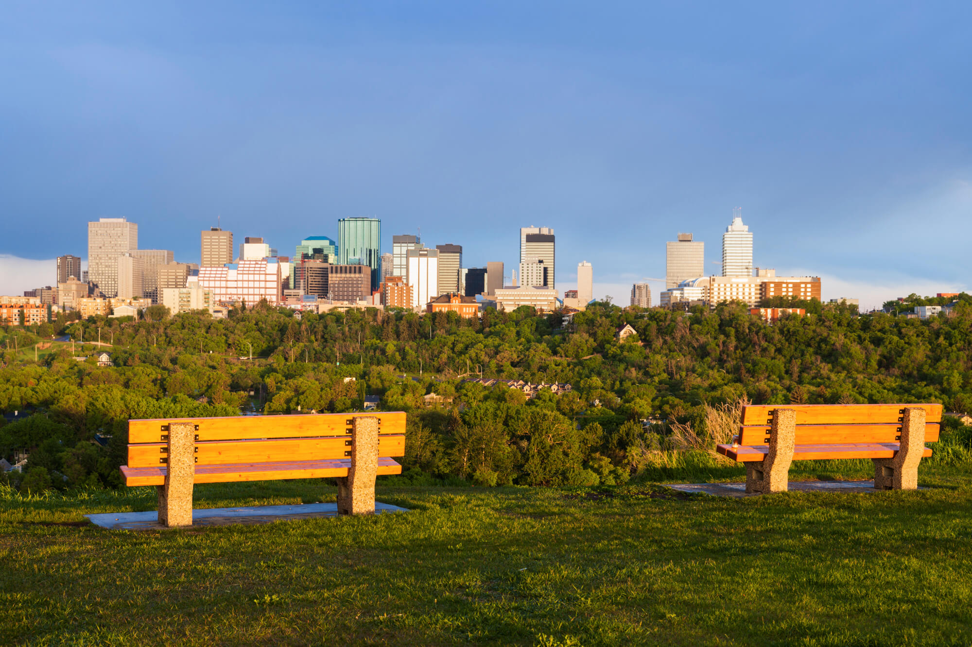Scenic view of the Windermere neighbourhood area in southwest Edmonton
